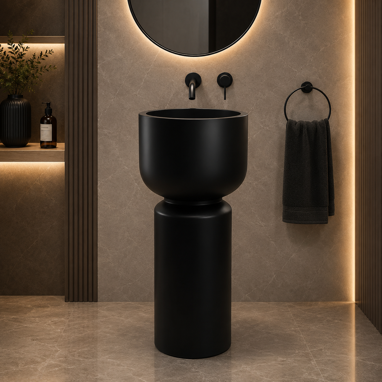 SCUBA ARTIFICIAL STONE PEDESTAL BASIN SC-9759