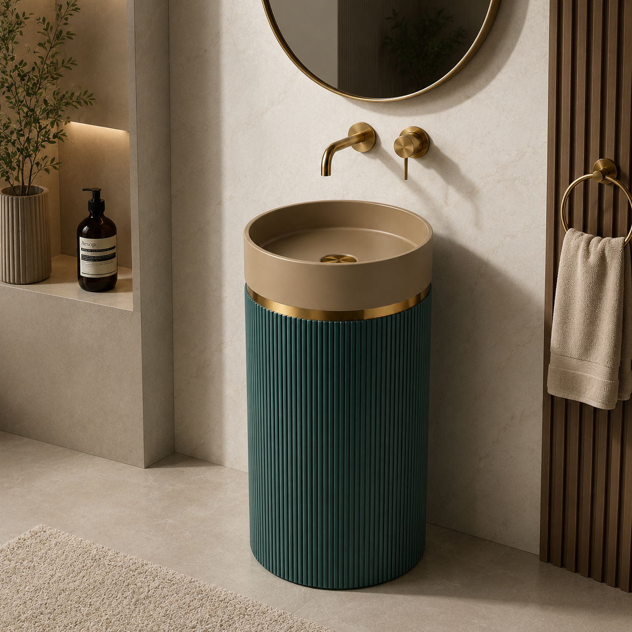 SCUBA ARTIFICIAL STONE PEDESTAL BASIN SC-9775