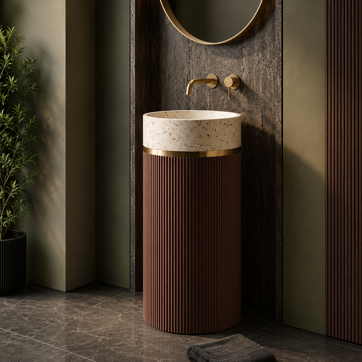 SCUBA ARTIFICIAL STONE PEDESTAL BASIN SC-9774