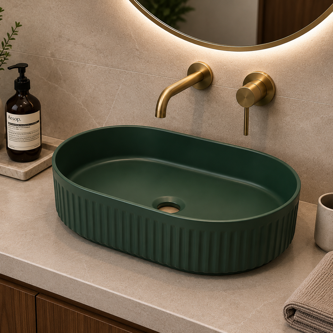 SCUBA MATT COLOUR BASIN SC-9832 DGM-DEEP GREEM MATT