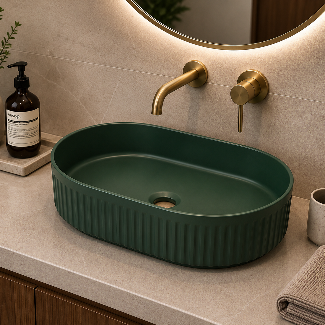 SCUBA MATT COLOUR BASIN SC-9832 DGM-DEEP GREEM MATT