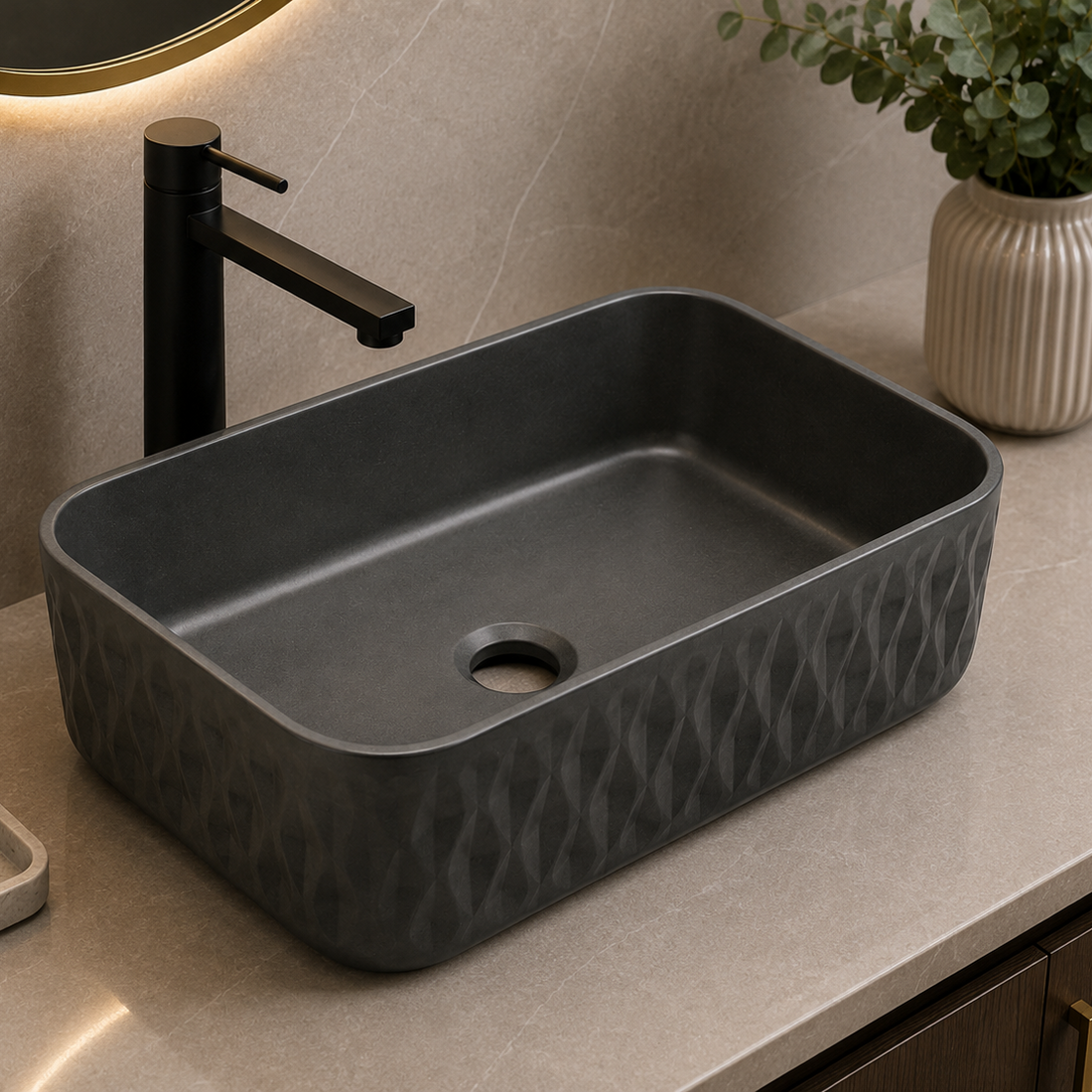 SCUBA MATT COLOUR BASIN SC-9860 BLM-BLACK MATT