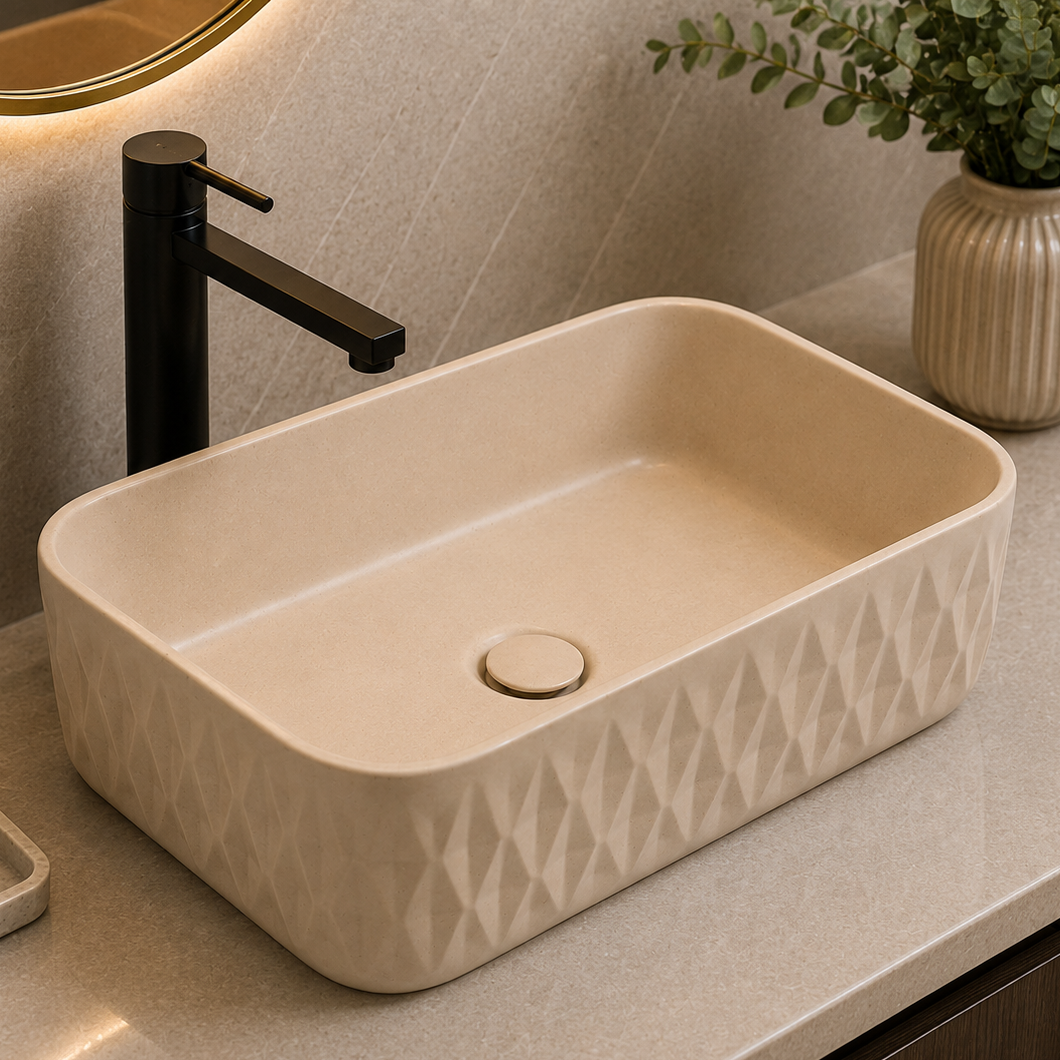 SCUBA MATT COLOUR BASIN SC-9860 CRM-CREAM MATT