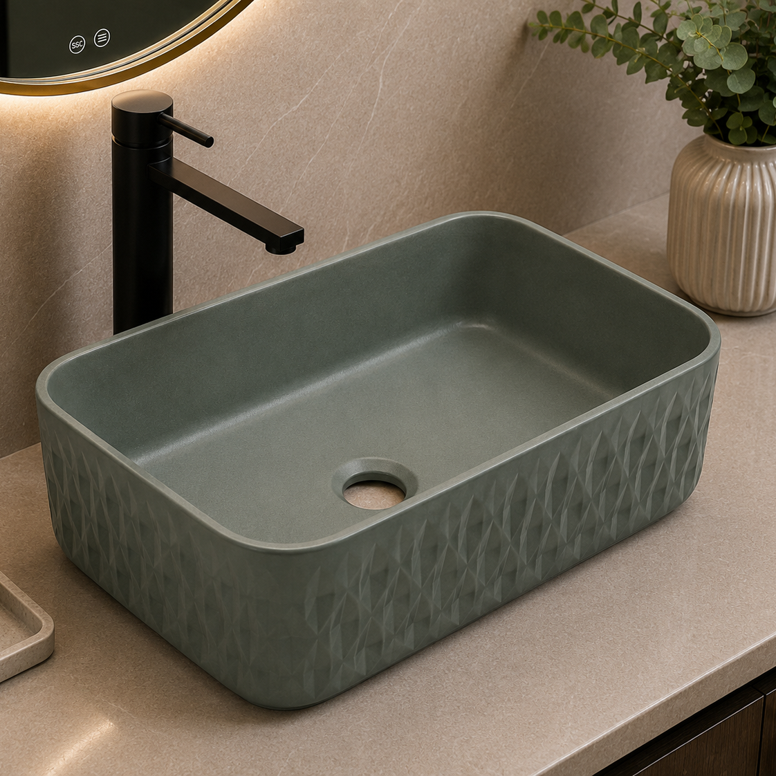 SCUBA MATT COLOUR BASIN SC-9860 GM-GREY MATT