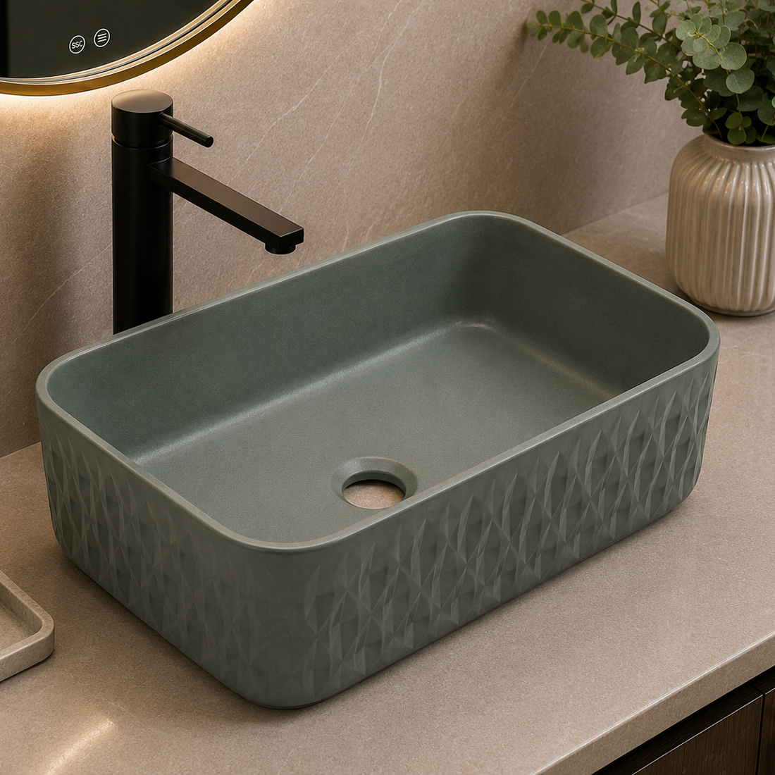 SCUBA MATT COLOUR BASIN SC-9860 GM-GREY MATT