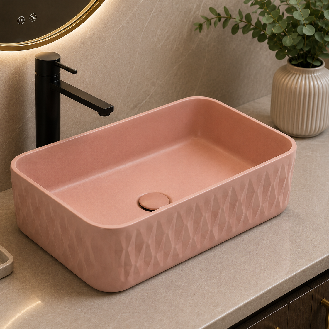 SCUBA MATT COLOUR BASIN SC-9860 PM-PINK MATT