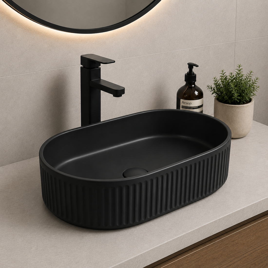 SCUBA MATT COLOUR BASIN SC-9866 D-1-BLACK MATT