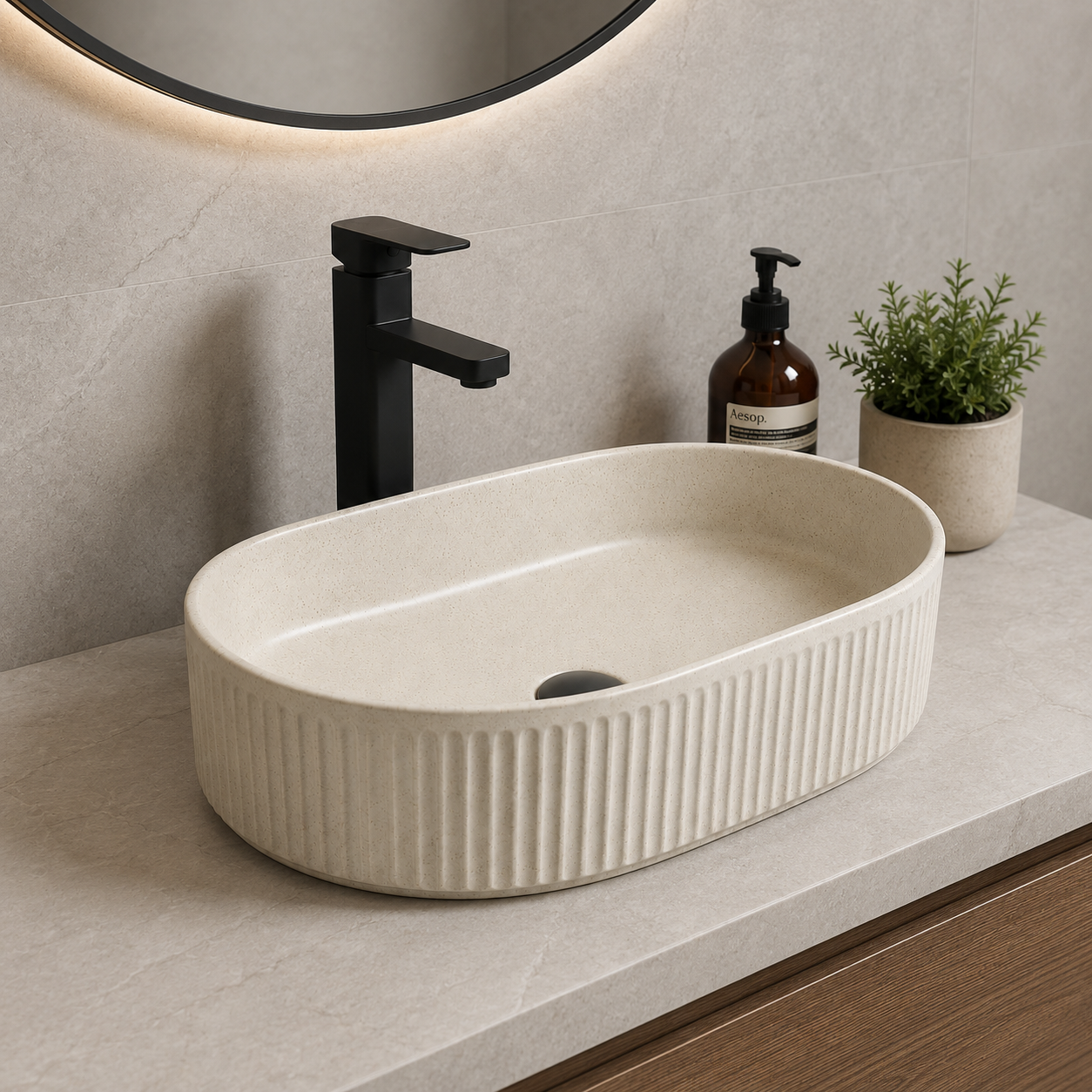 SCUBA MATT COLOUR BASIN SC-9866 D-3-CREAM MATT