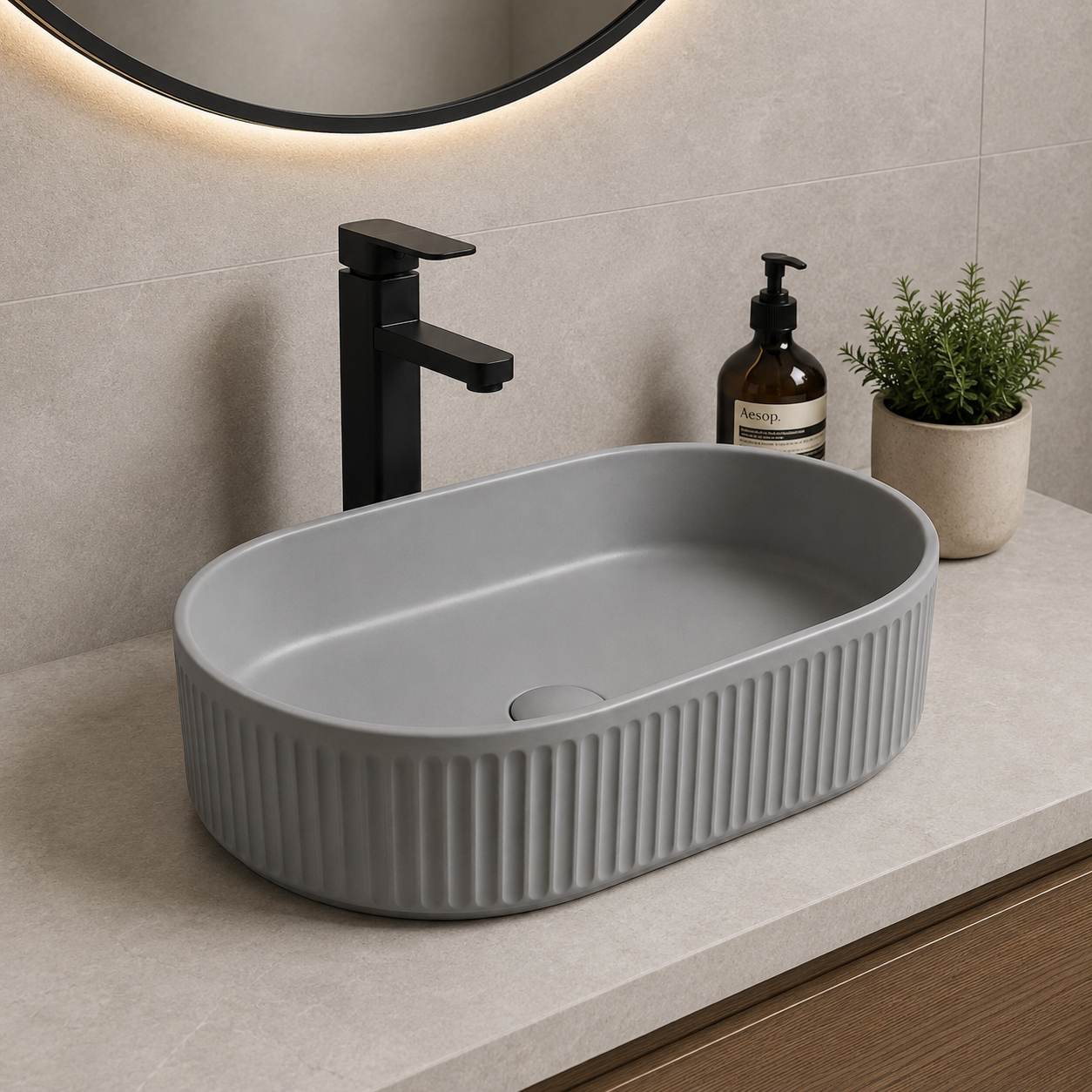 SCUBA MATT COLOUR BASIN SC-9866 D-4-GREY MATT