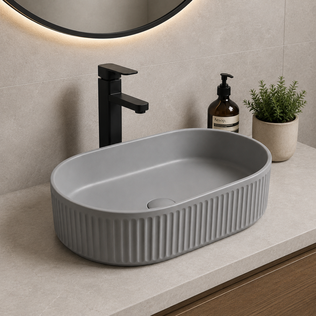 SCUBA MATT COLOUR BASIN SC-9866 D-4-GREY MATT