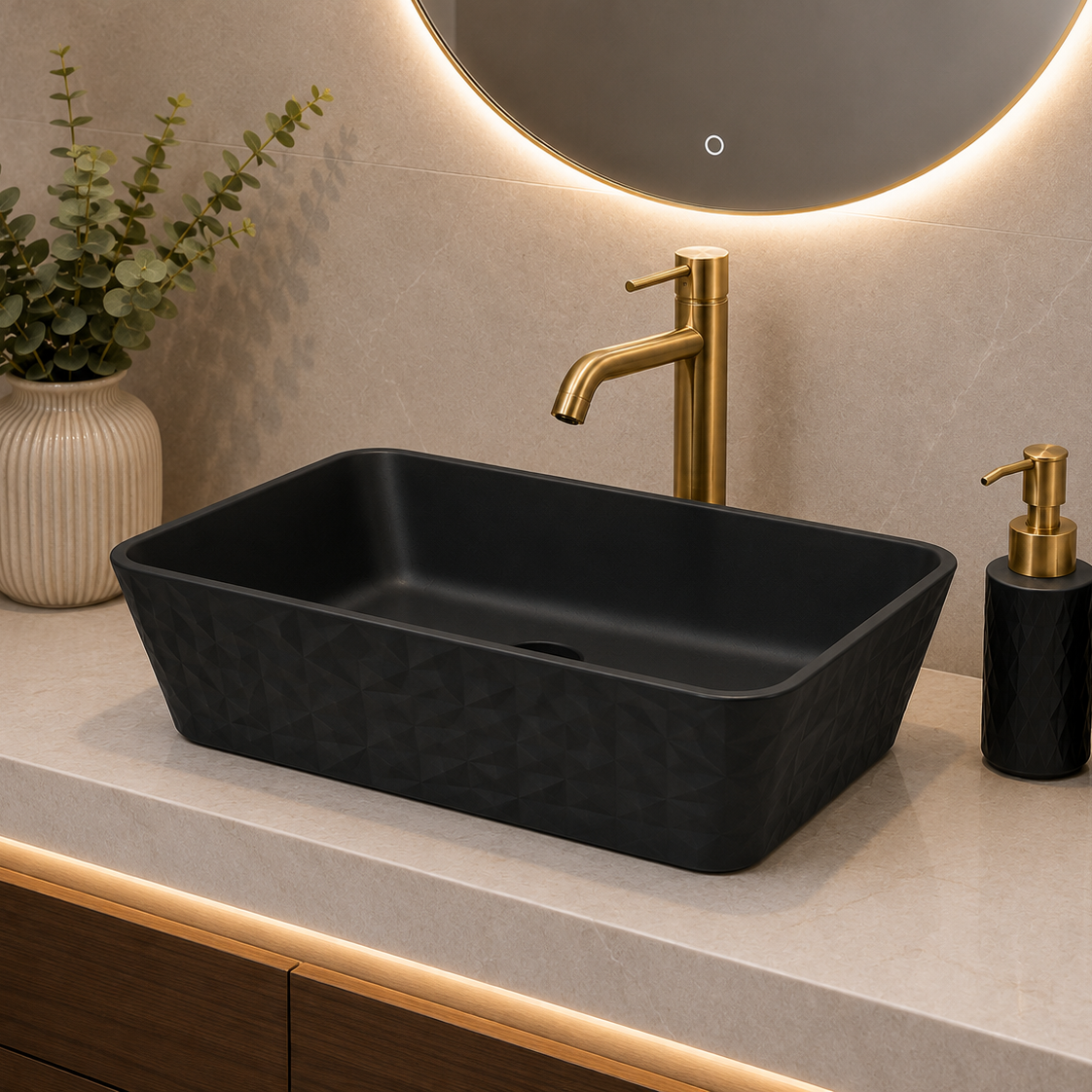 SCUBA MATT COLOUR BASIN SC - 6011 BLM-BLACK MATT