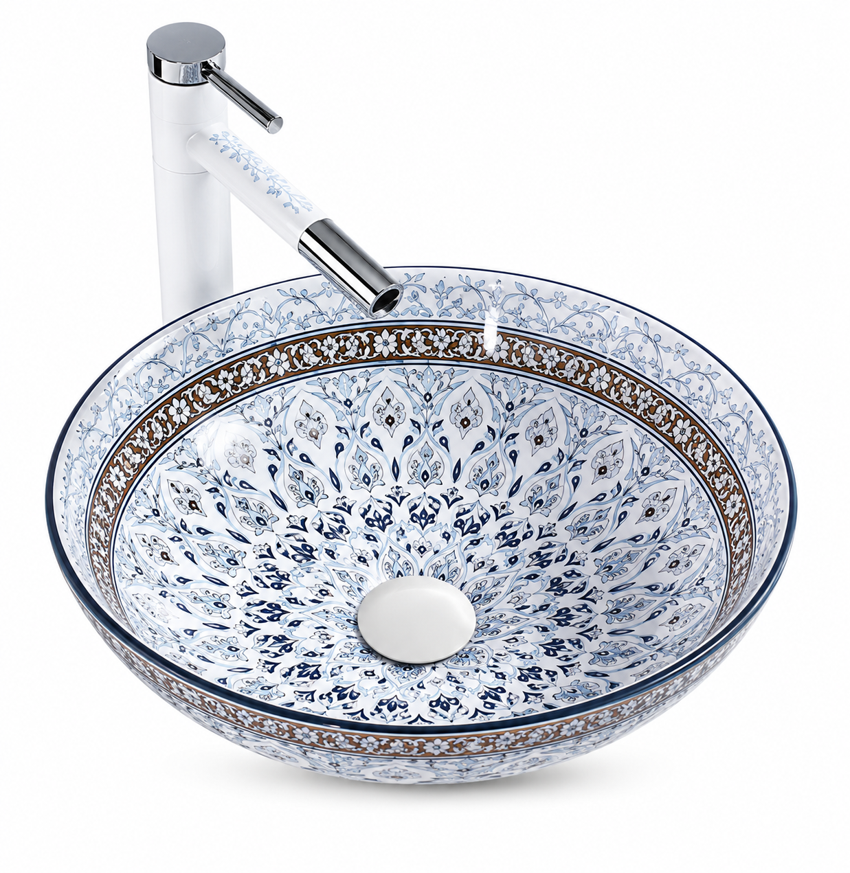 SCUBA MOROCCAN CERAMIC DESIGN BASIN SC-9214 KLH