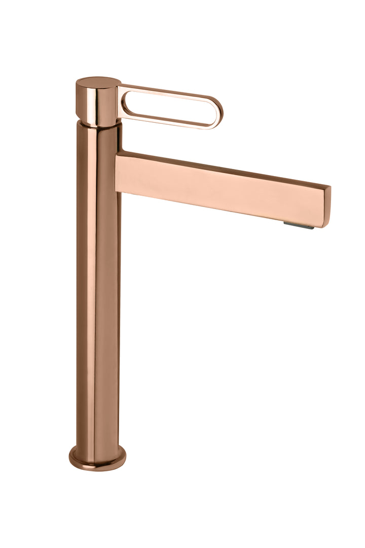 Picaso Slim Tall Body Pillar Cock Tall Body 12"- Rose Gold