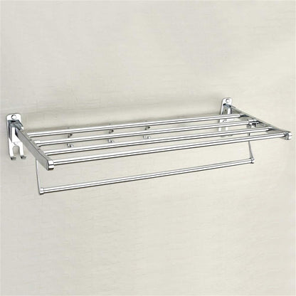 Quakin Eco Stainless Steel Folding Towel Rack (18 Inches-Chrome)