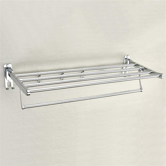 Quakin Eco Stainless Steel Folding Towel Rack (18 Inches-Chrome)