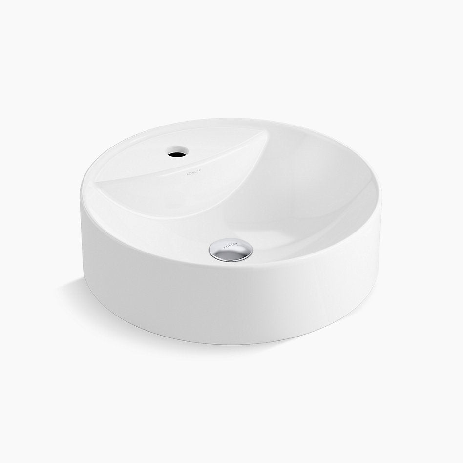 KOHLER CHALIC ROUND VEESEL WASH BASIN K-29024IN-1-0-WHITE