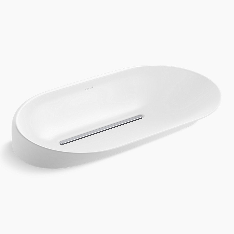 KOHLER SVEDA LITE OVAL VESSEL WASH BASIN K-30109IN-0 -WHITE