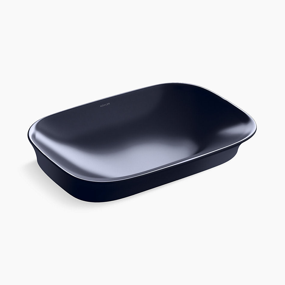 KOHLER VIVE GEO 522 RECTANGULAR VESSEL WASH BASIN K-28784IN-DGS INDIGO