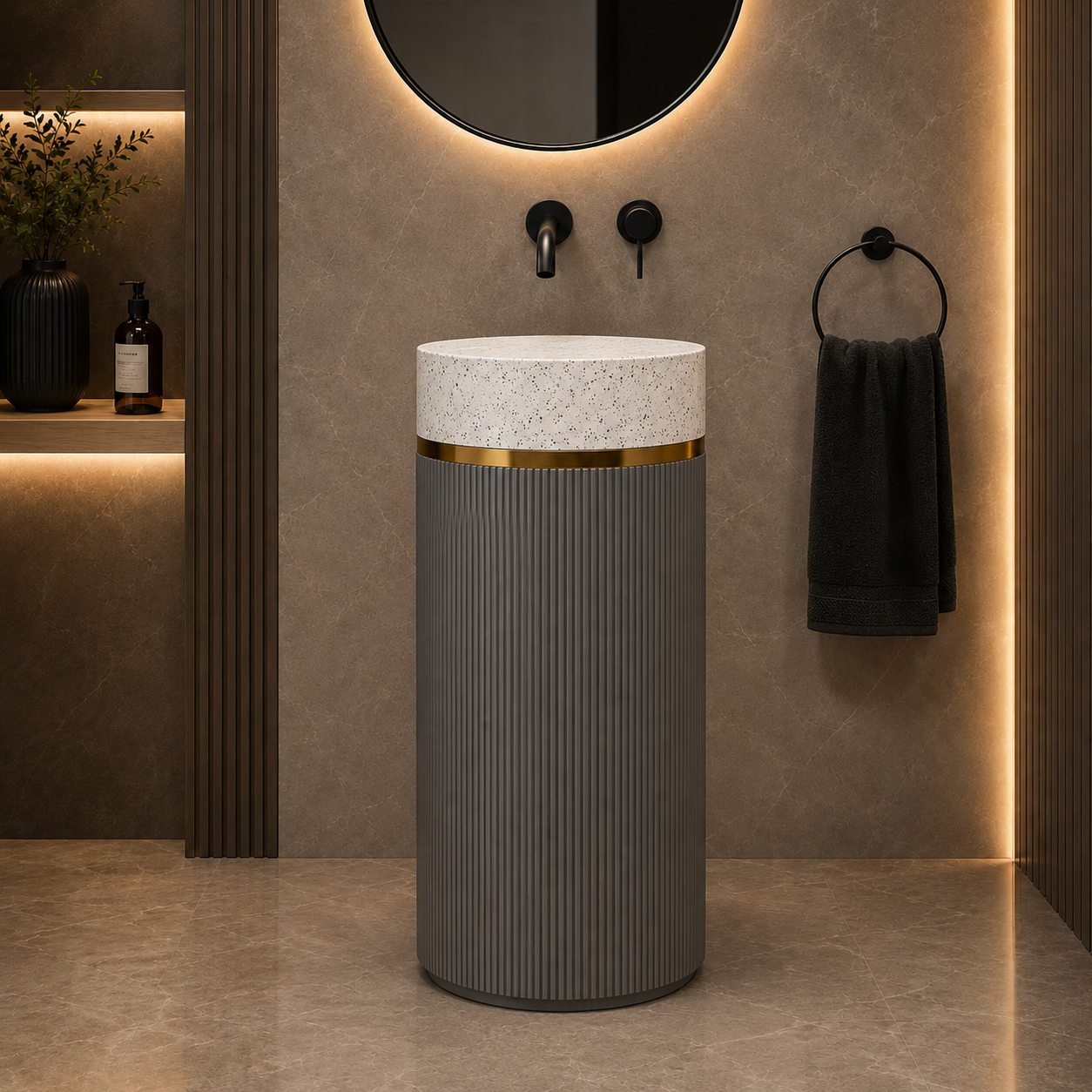 SCUBA ARTIFICIAL STONE PEDESTAL BASIN SC-9763