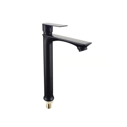 Picaso 704 Long Pillar Cock with brass fittings (Matte black)