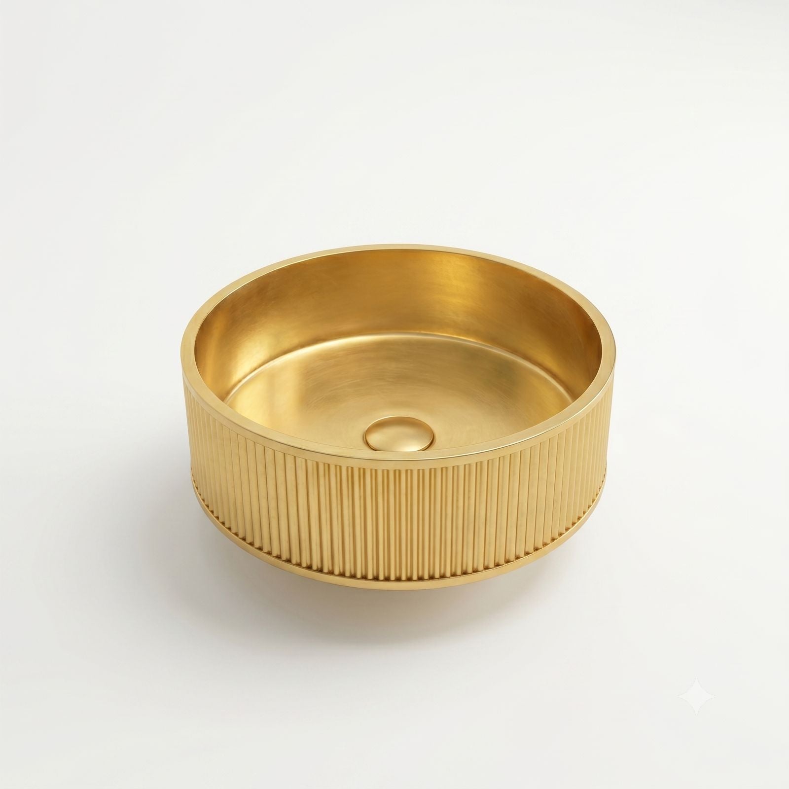 SCUBA METALLIC BASIN SC-905 WITH POP-UP WASTE COUPLING- GOLD