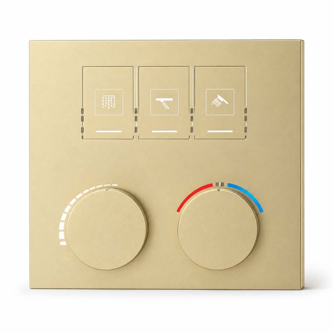 SERVEO REGALIA SERIES 3 WAY MULTI-FUCTION THERMOSTATIC HIGH FLOW DIVERTER SV903-BG-BRUSH GOLD