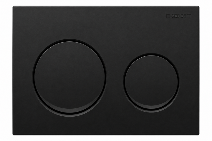 GEBERIT ACTUATOR ALPHA25 ROUND FLUSH PLATE -BLACK CHROME