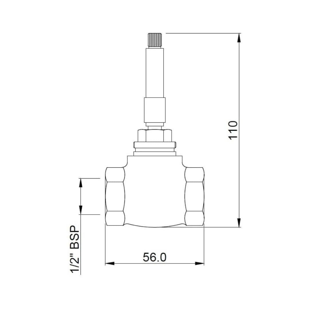 Jaquar Stop Cock Valve Allied ALD-CHR-069 - Chrome