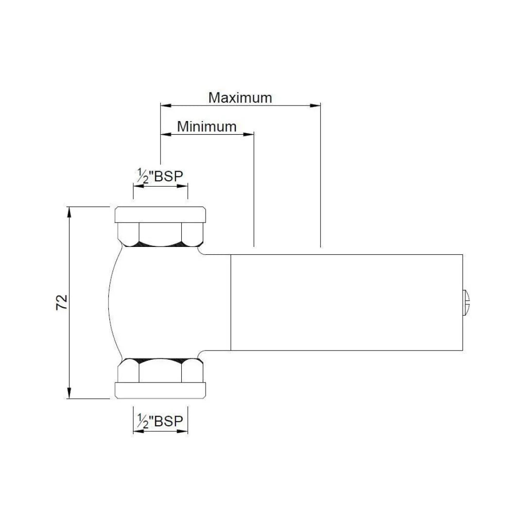 Jaquar Stop Cock Valve Allied ALD-CHR-083 - Chrome