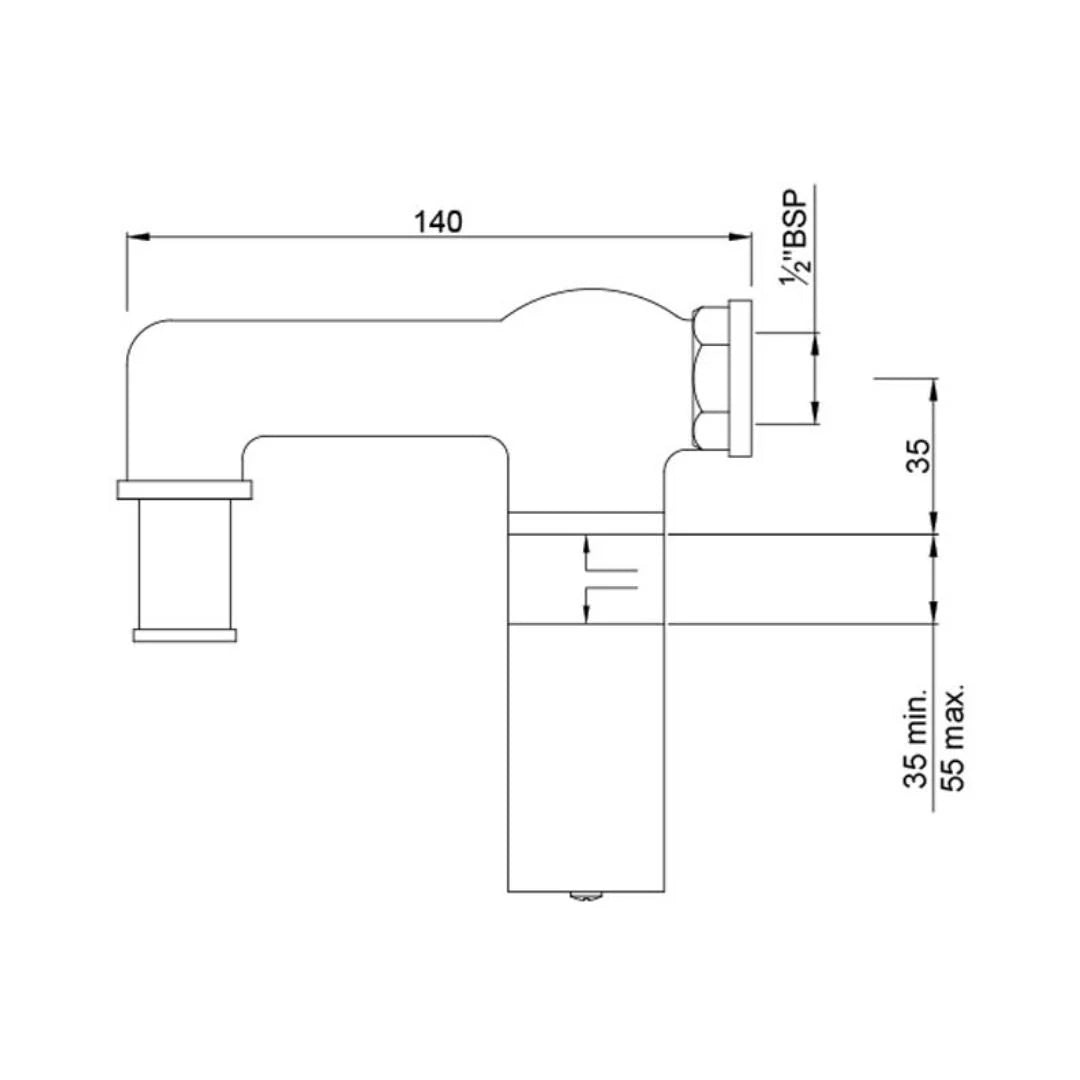 Jaquar Stop Cock Valve Allied ALD-CHR-441 - Chrome