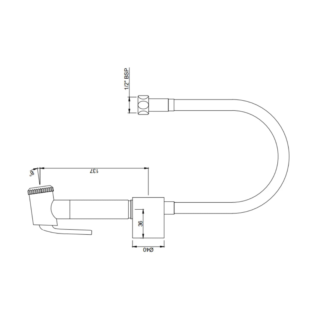 Jaquar Health Faucet Allied ALD-CHR-563 - Chrome
