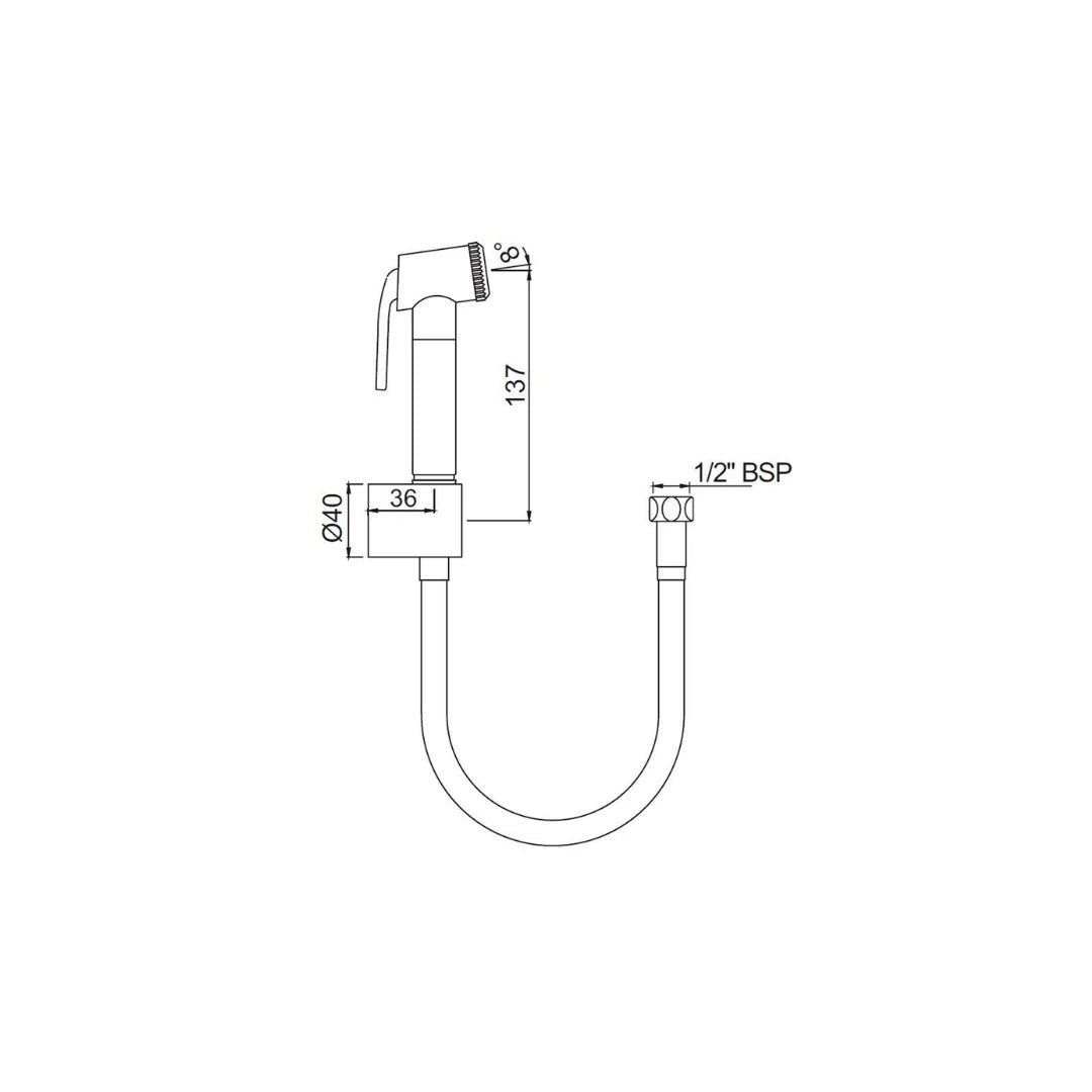 Jaquar Health Faucet Allied ALD-CHR-565 - Chrome