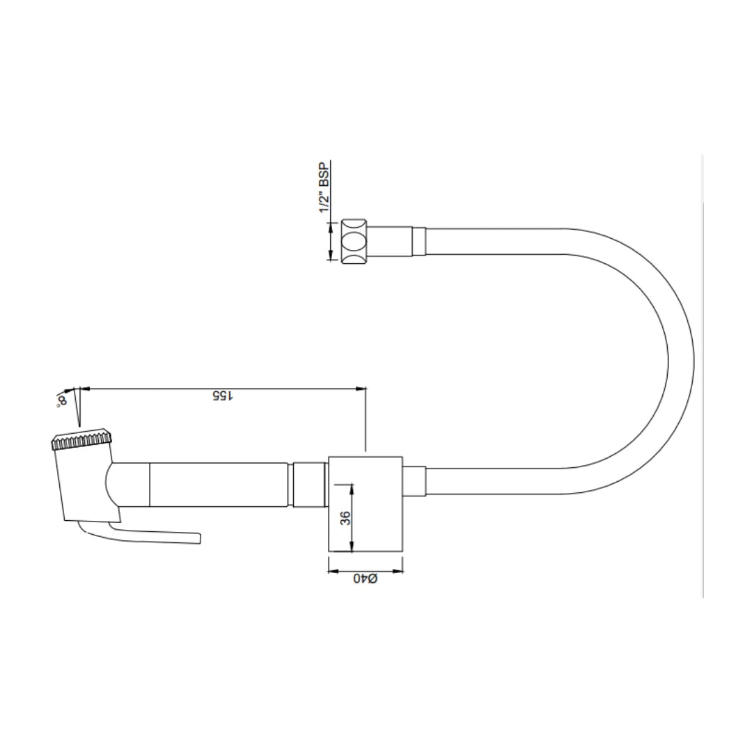 Jaquar Health Faucet Allied ALD-CHR-579 - Chrome