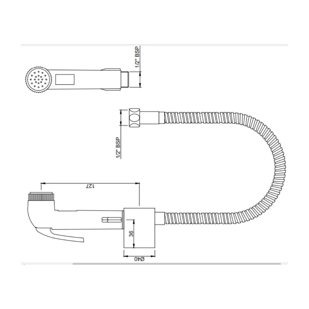 Jaquar Health Faucet Allied ALD-CHR-587 - Chrome