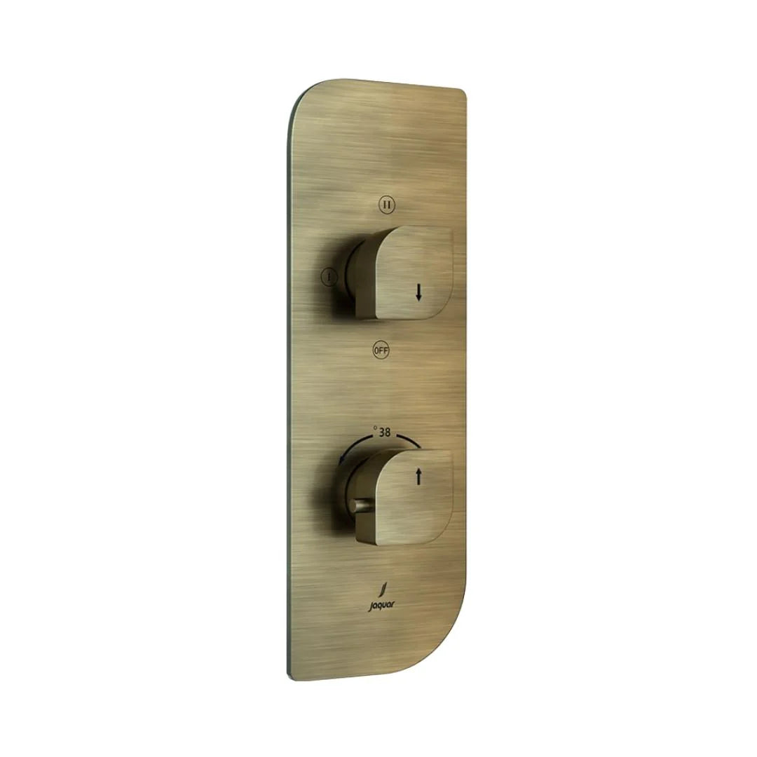 Jaquar 3 Way Thermostatic Diverter Alive ALI-ABR-85683 Normal Flow - Antique Bronze Finish