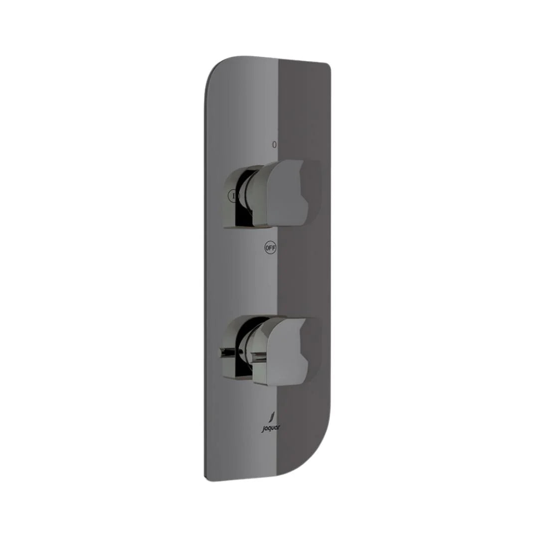 Jaquar 2 Way Thermostatic Diverter Alive ALI-BCH-85681 Normal Flow - Black Chrome Finish