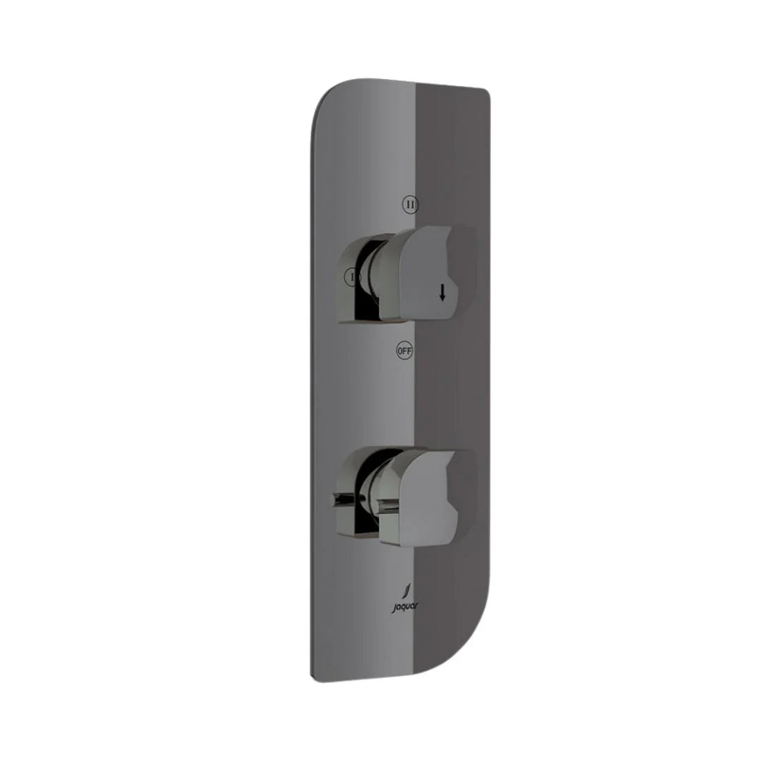 Jaquar 3 Way Thermostatic Diverter Alive ALI-BCH-85683 Normal Flow - Black Chrome Finish