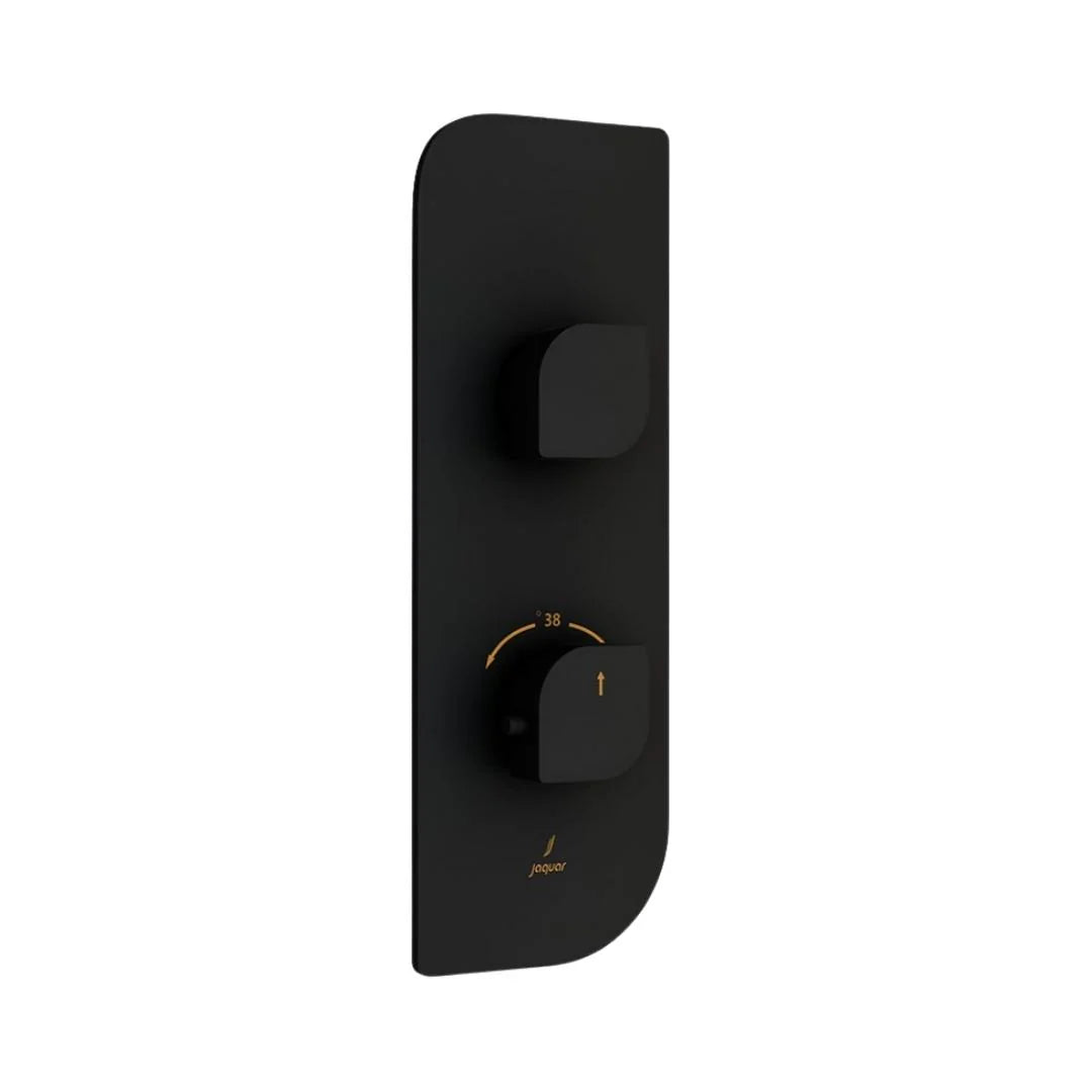 Jaquar 1 Way Thermostatic Diverter Alive ALI-BLM-85661 Normal Flow - Black Matt Finish