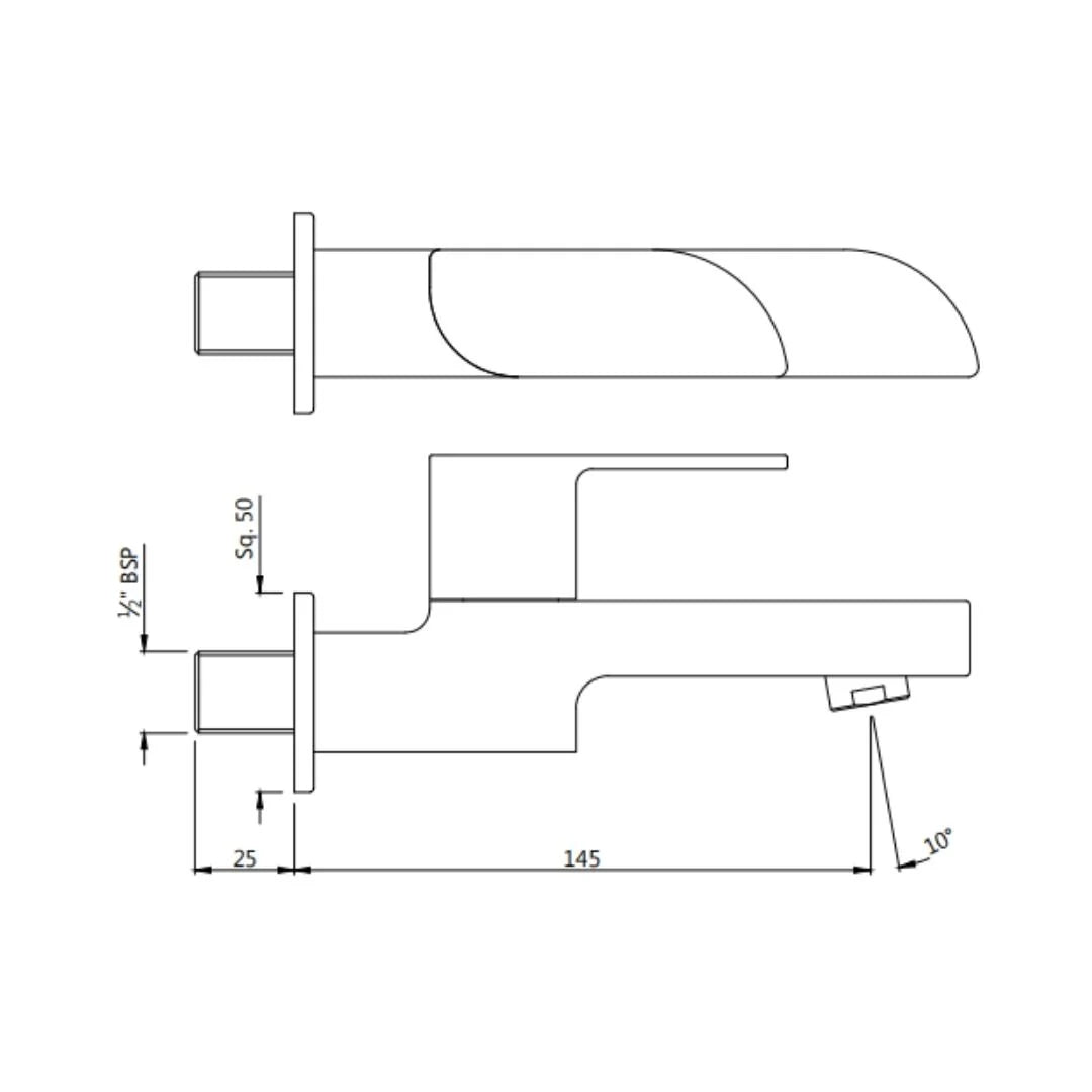 Jaquar WC Area Bib Tap Alive ALI-GDS-85037 - Gold Dust