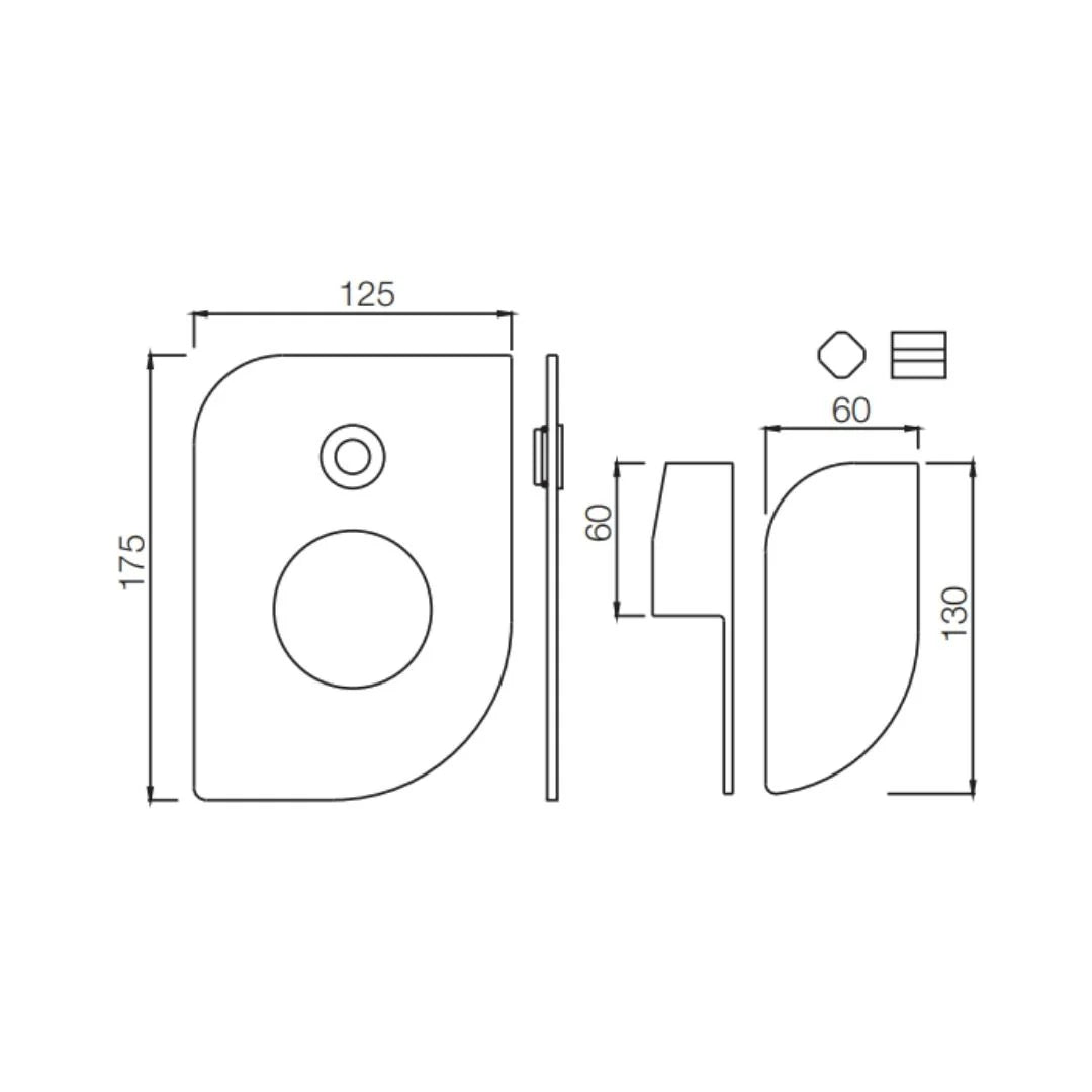 Jaquar 2 Way Diverter Alive ALI-GDS-85079NK High Flow - Gold Dust Finish