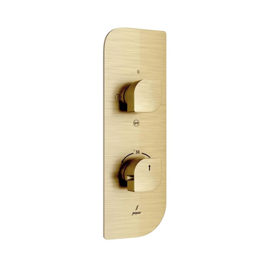 Jaquar 2 Way Thermostatic Diverter Alive ALI-GDS-85681 Normal Flow - Gold Dust Finish
