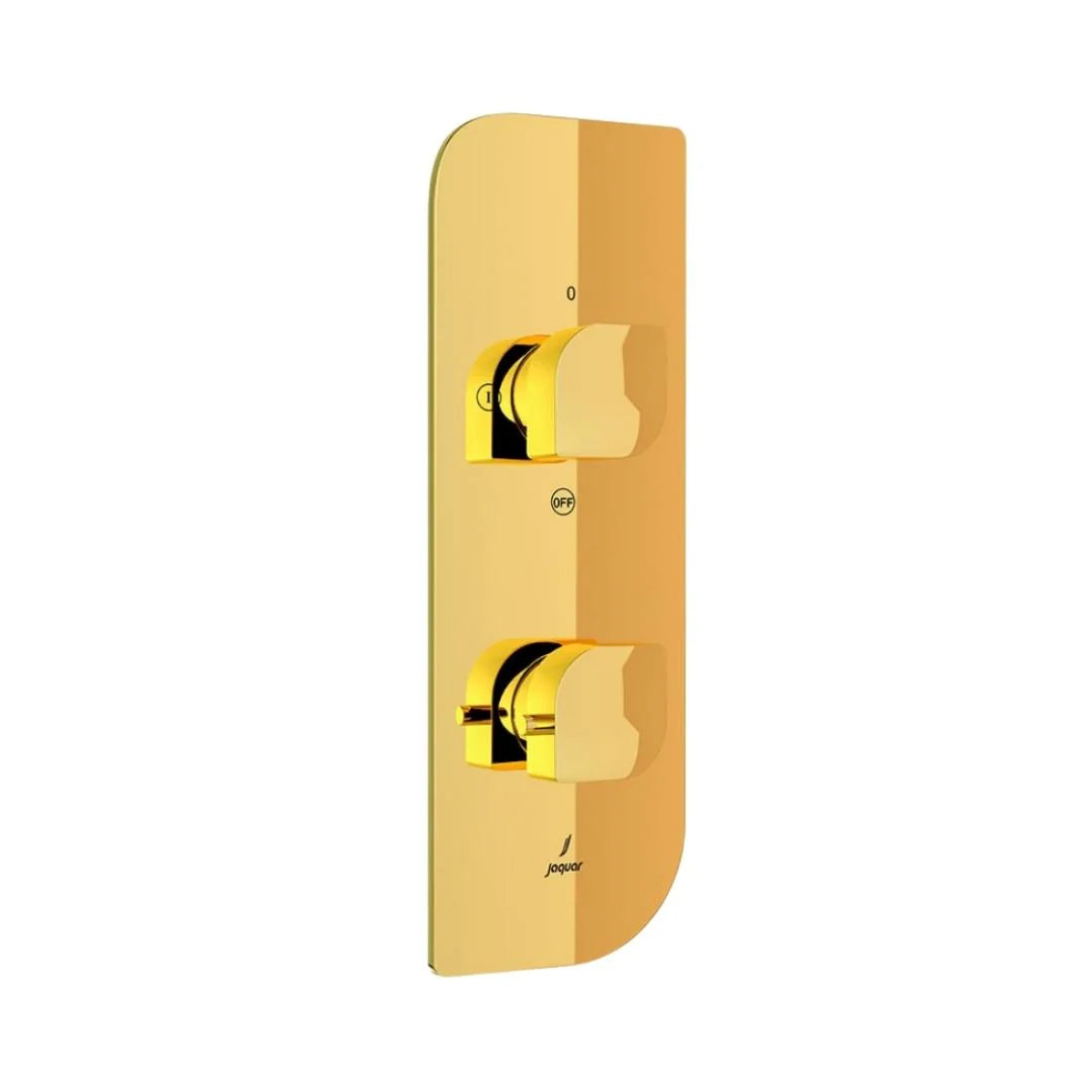 Jaquar 2 Way Thermostatic Diverter Alive ALI-GLD-85681 Normal Flow - Full Gold Finish