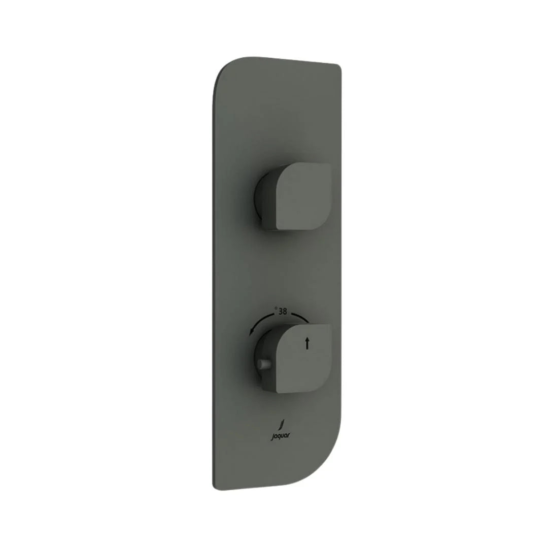 Jaquar 1 Way Thermostatic Diverter Alive ALI-GRF-85661 Normal Flow - Graphite Finish