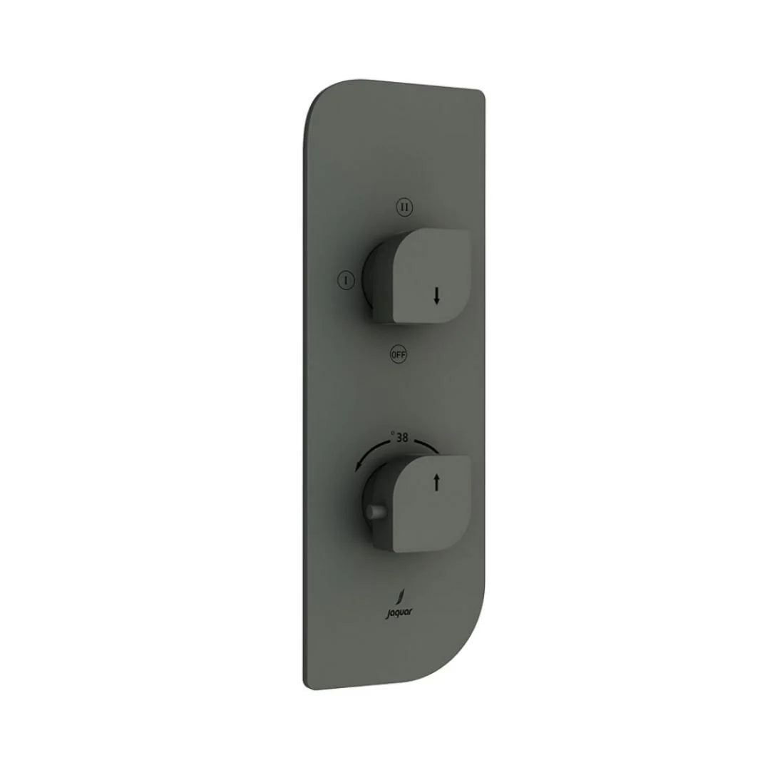 Jaquar 3 Way Thermostatic Diverter Alive ALI-GRF-85683 Normal Flow - Graphite Finish