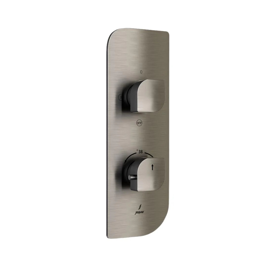 Jaquar 2 Way Thermostatic Diverter Alive ALI-SSF-85681 Normal Flow - Stainless Steel Finish