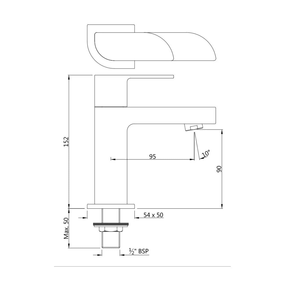 Jaquar Table Mounted Regular Basin Tap Alive ALI-WHM-85001 - White Matt