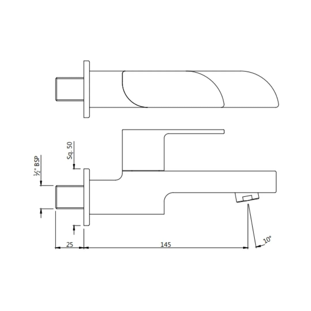 Jaquar WC Area Bib Tap Alive ALI-WHM-85037 - White Matt