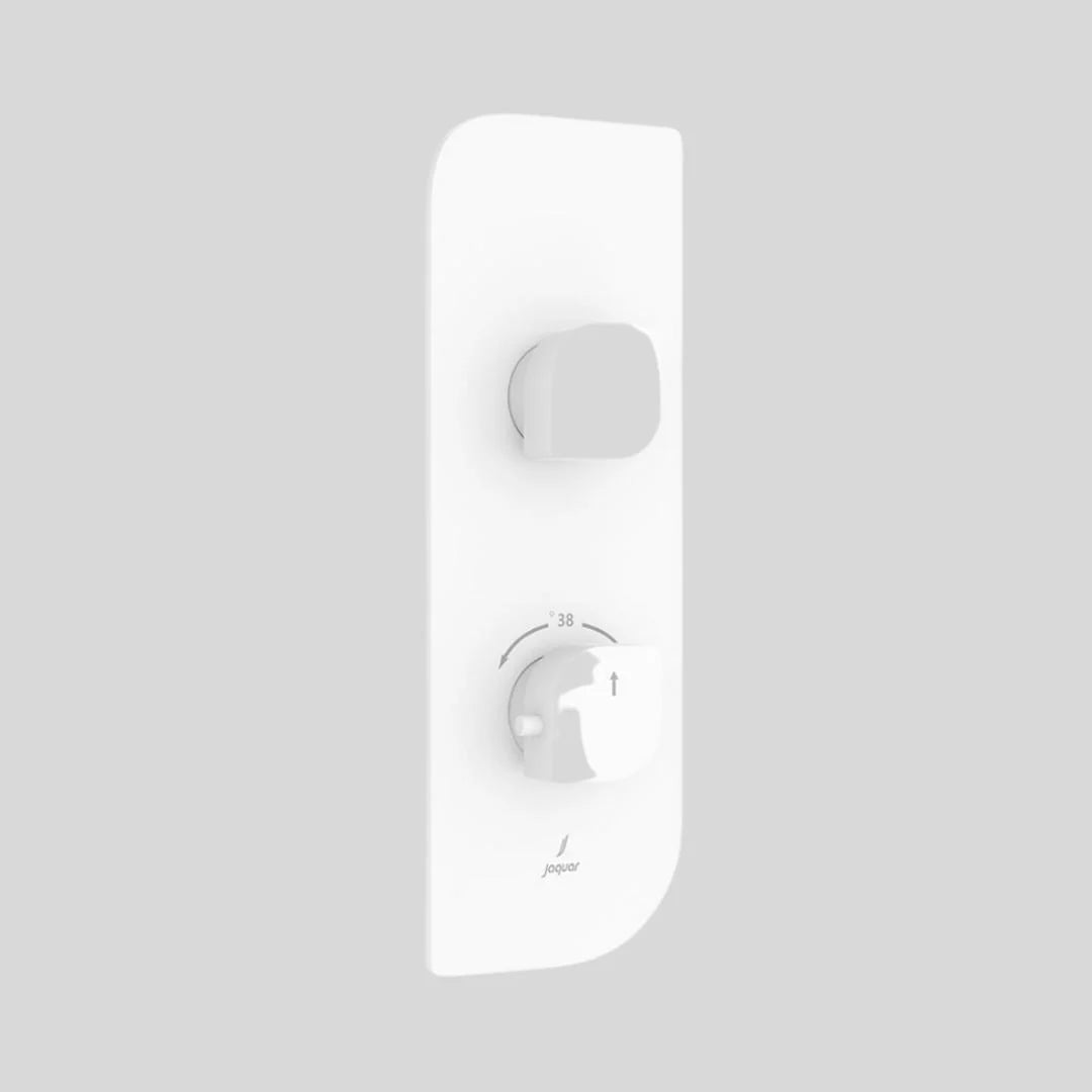 Jaquar 1 Way Thermostatic Diverter Alive ALI-WHM-85661 Normal Flow - White Matt Finish