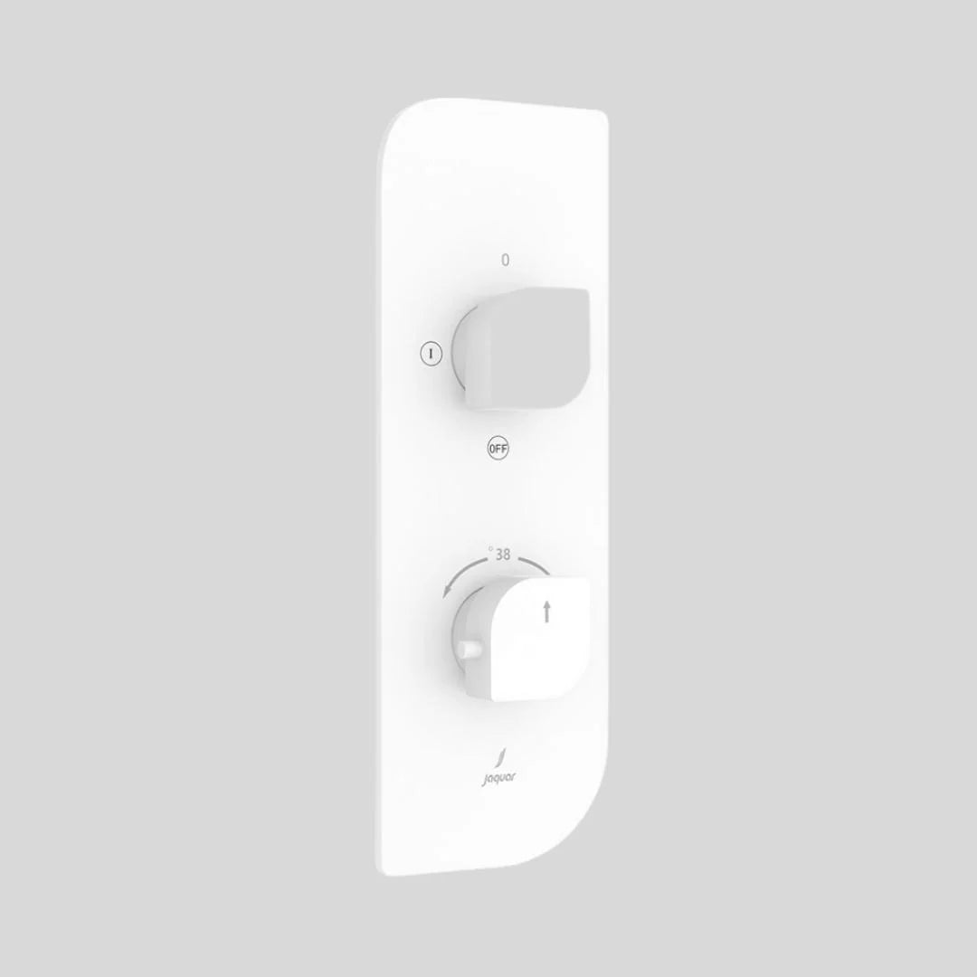 Jaquar 2 Way Thermostatic Diverter Alive ALI-WHM-85681 Normal Flow - White Matt Finish