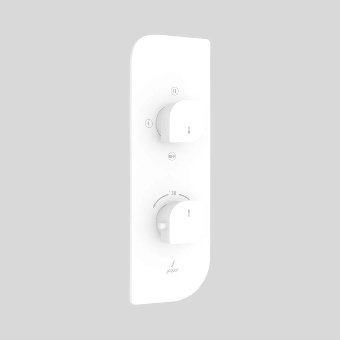 Jaquar 3 Way Thermostatic Diverter Alive ALI-WHM-85683 Normal Flow - White Matt Finish